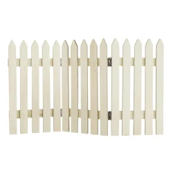 Valla Decorativa De Madera Natural 30 X 18 Cm