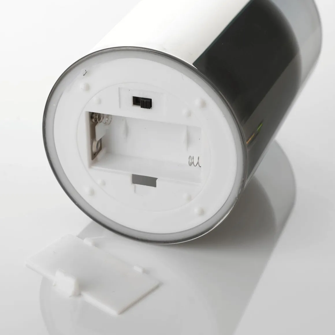 Vela De Cera LED En Vidrio Gris Humo 10 X 15 Cm